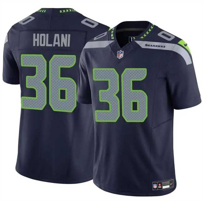 Men & Women & Youth Seattle Seahawks #36 George Holani Navy F.U.S.E Vapor Limited Football Stitched Jersey